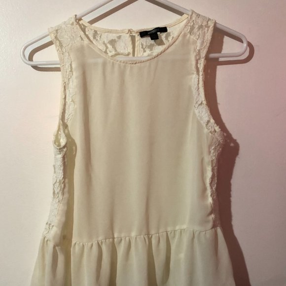 Ivory Lace Top - Picture 1 of 4